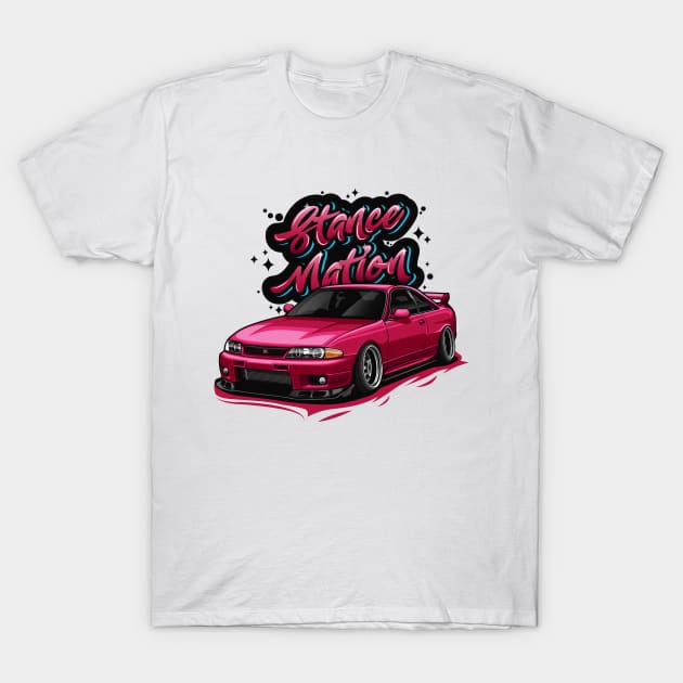 Skyline GTR R33 (Maroon) T-Shirt by Jiooji Project